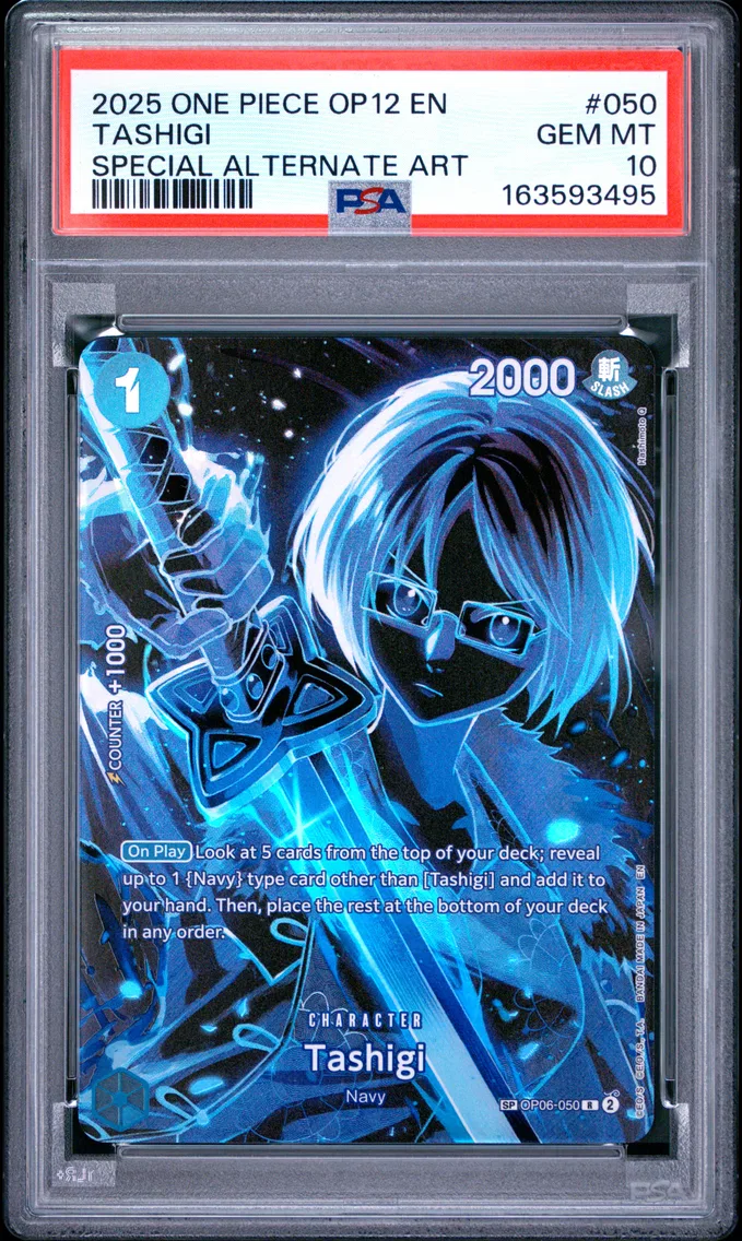 2025 #050 Tashigi PSA 10 One Piece OP12-Legacy of the Master
