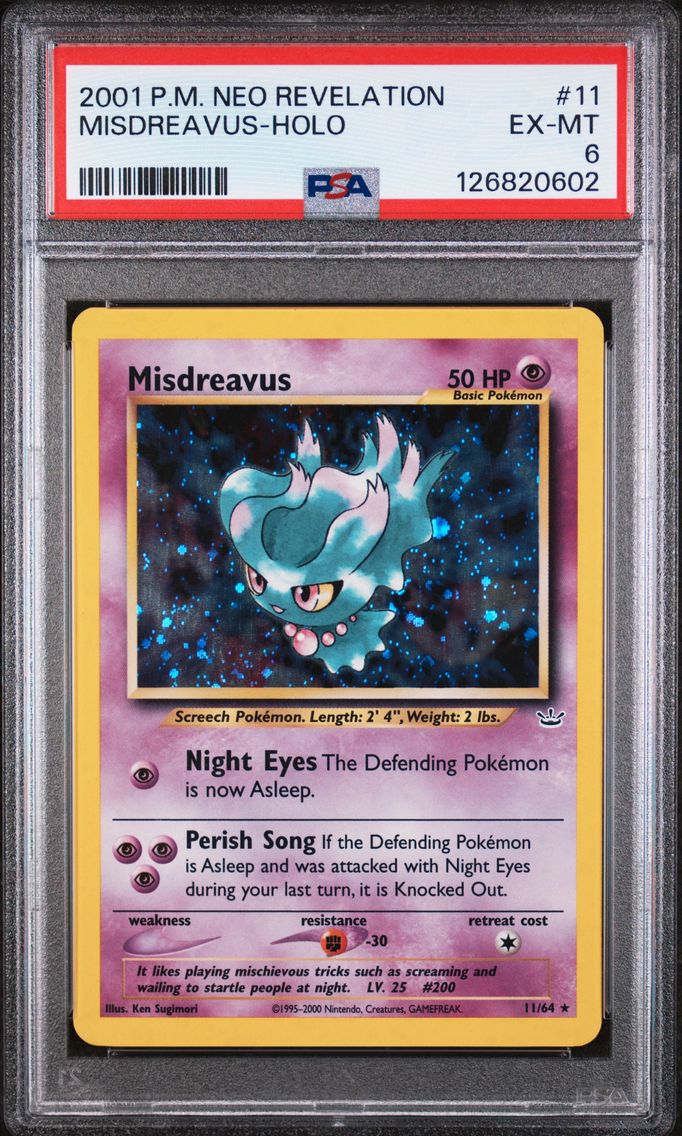 2001 #11 Misdreavus-Holo PSA 6 N