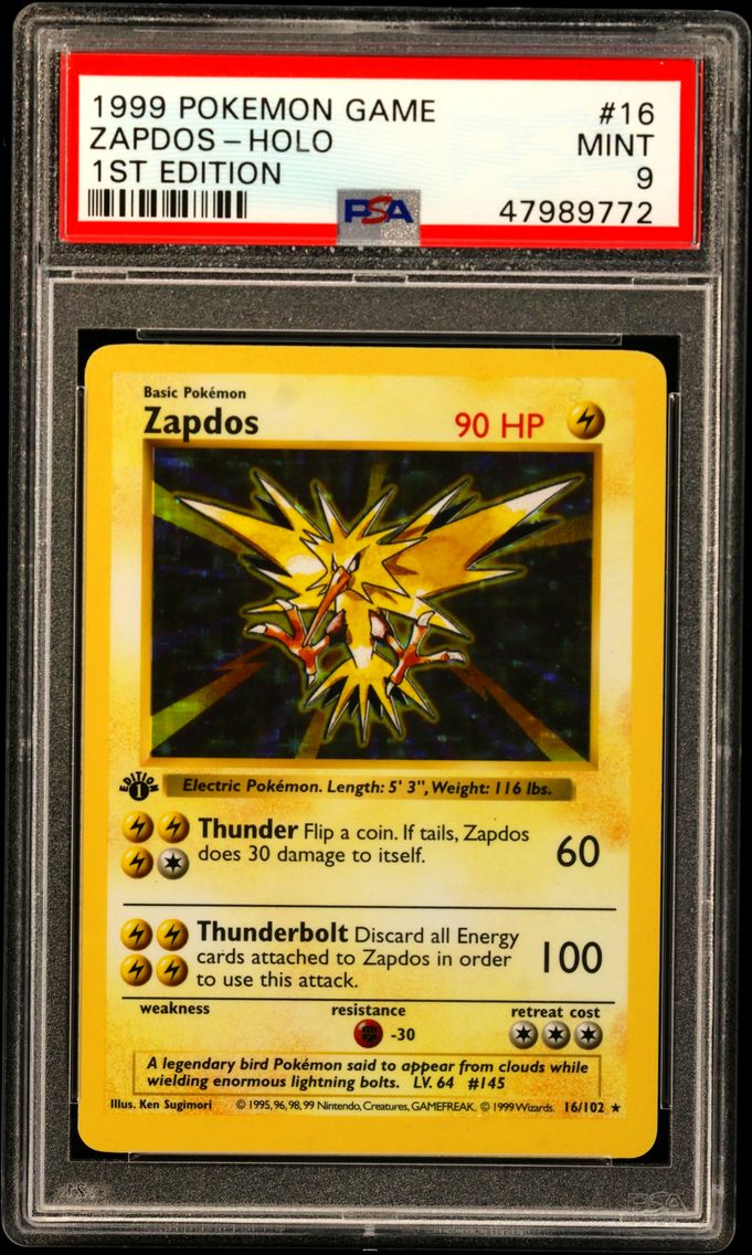 1999 #16 Zapdos-Holo 1st Edition