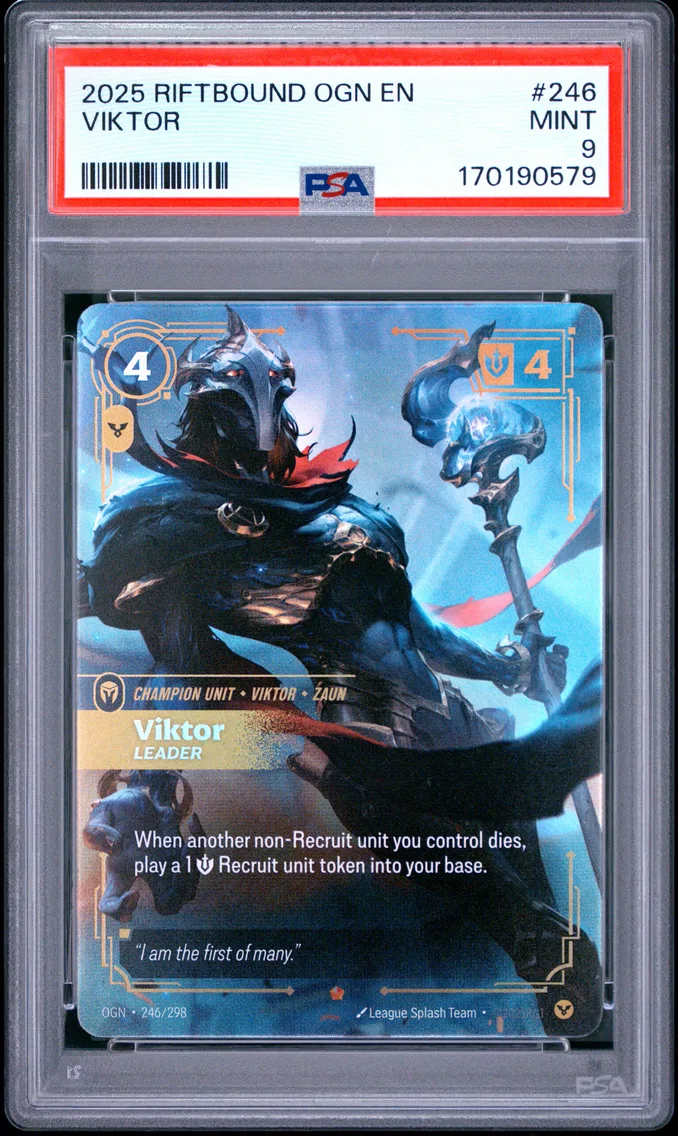 2025 #246 Viktor - Leader PSA 9 Riftbound: League of Legends Ogn-Origins
