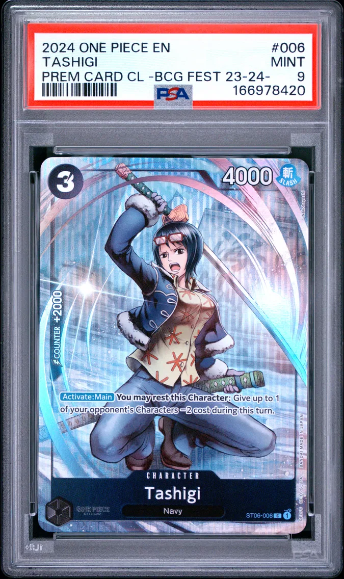 2024 #006 Tashigi PSA 9 One Piece Premium Card Collection -Bandai Card Games Fest 23-24 Edition-
