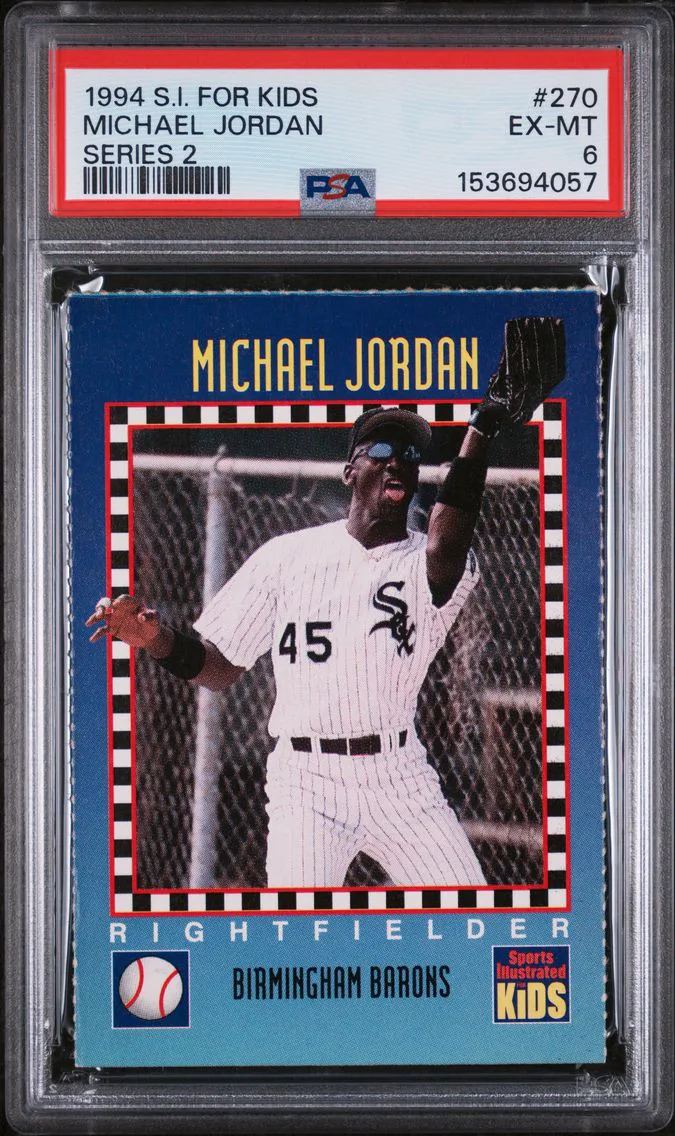 1994 #270 Michael Jordan PSA 6 S.I. for Kids Series 2