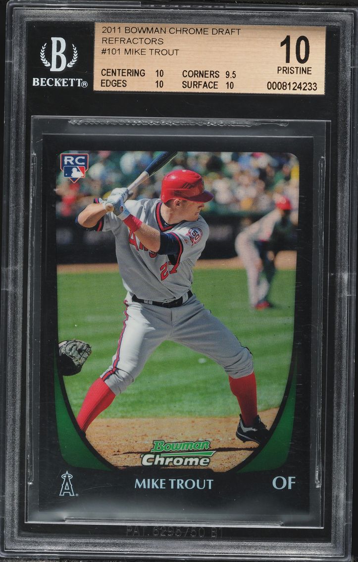 2011 #101 Mike Trout BGS 10 Bowm