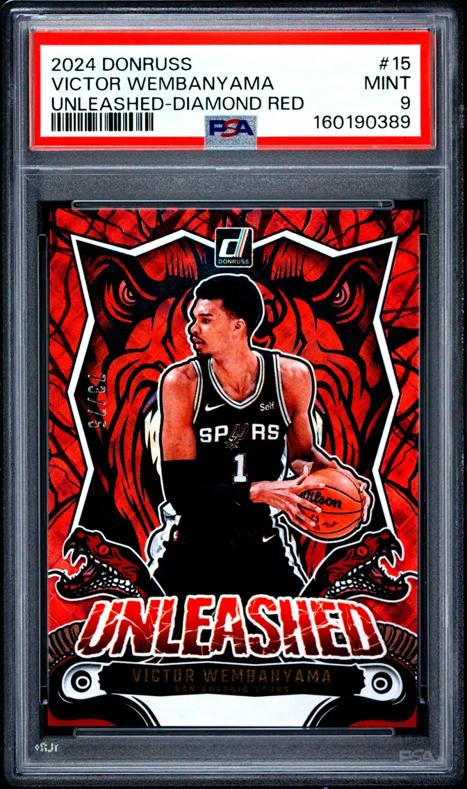 2024 #15 Victor Wembanyama PSA 9 Panini Donruss Unleashed