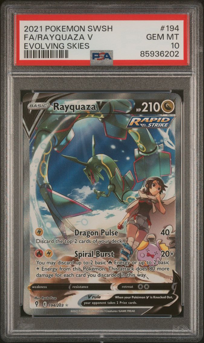 2021 #194 Full Art/Rayquaza V PS