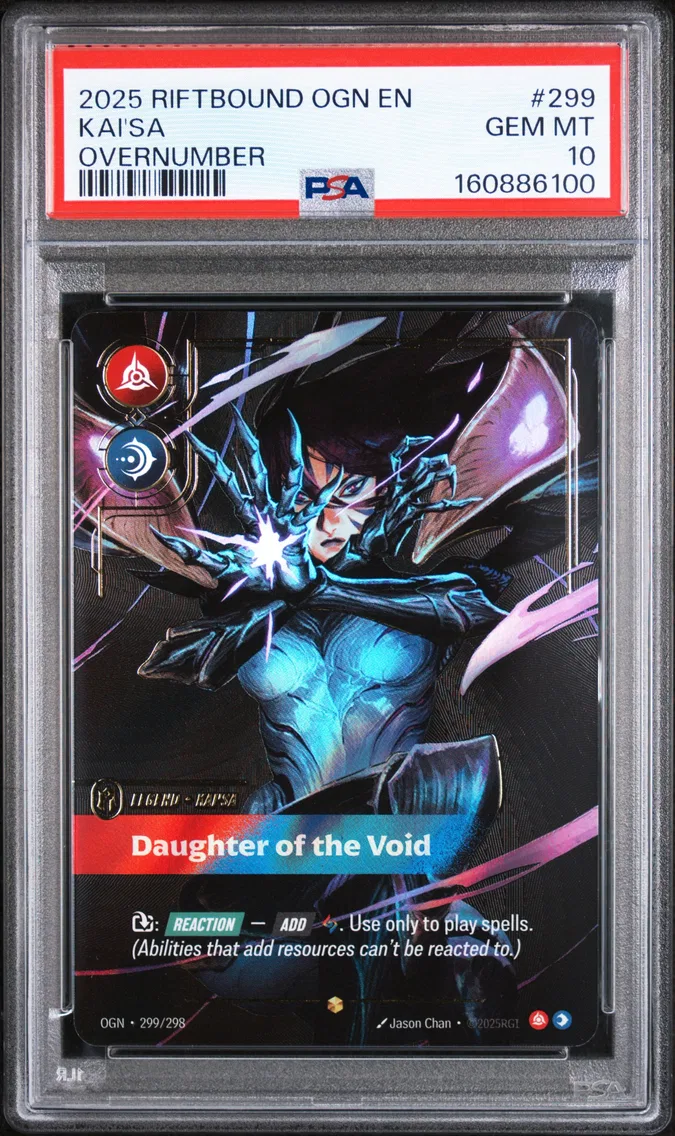 2025 #299 Kai'SA - Daughter of the Void PSA 10 Riftbound: League of Legends Ogn-Origins