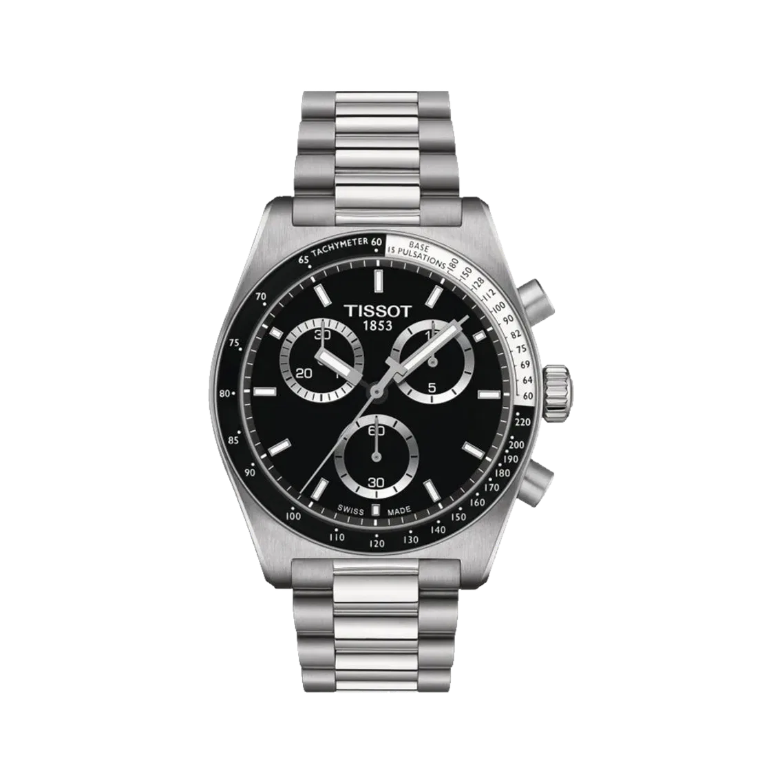 Tissot PR516 Quartz Chronograph 40mm - Black on Bracelet