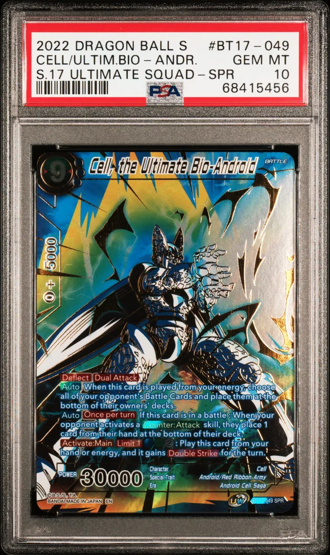 2022 #BT17-049 Cell, the Ultimate Bio-Android PSA 10 Dragon Ball Super Card Game Series 17 Ultimate Squad