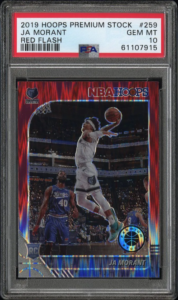 2019 #259 Ja Morant PSA 10 Panini Hoops Premium Stock