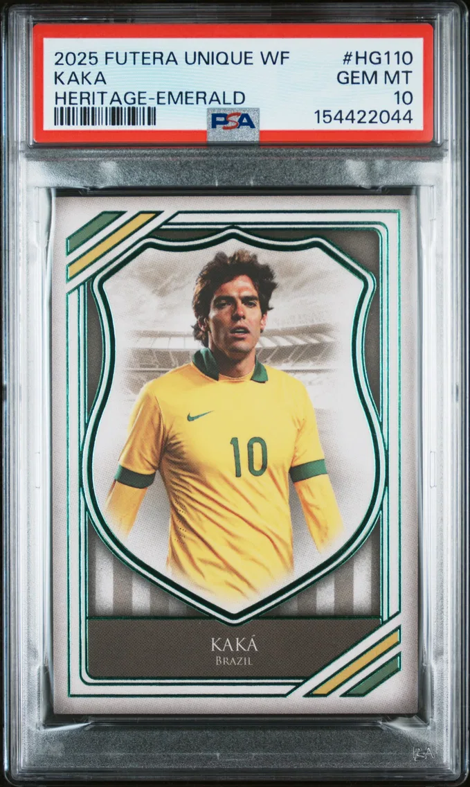 2025 #HG110 Kaka PSA 10 Futera Unique World Heritage