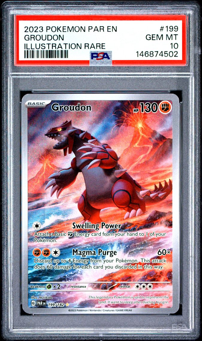 2023 #199 Groudon PSA 10 Par EN-Paradox Rift