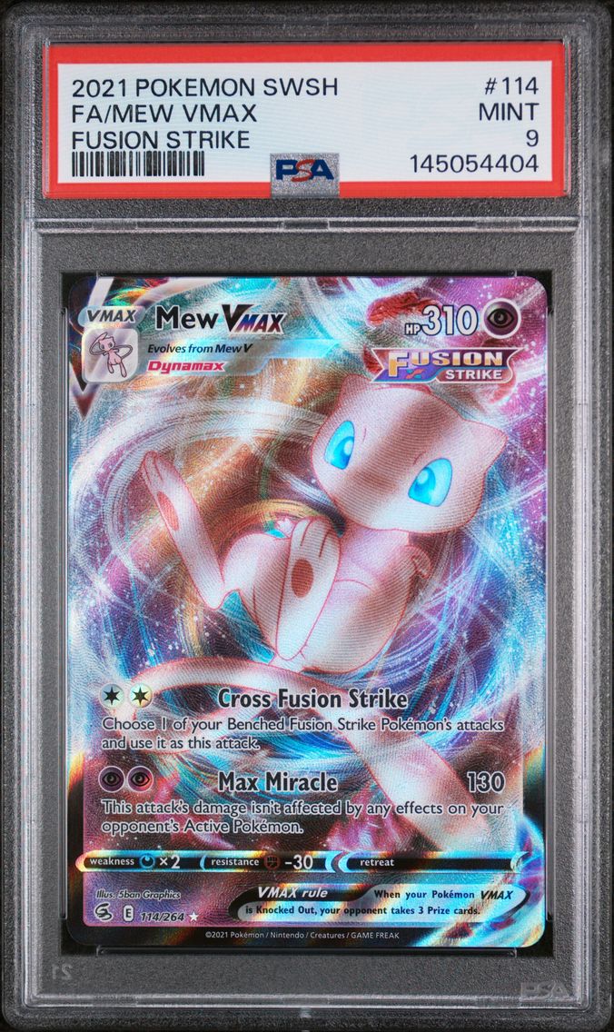 2021 #114 Full Art/Mew Vmax PSA 