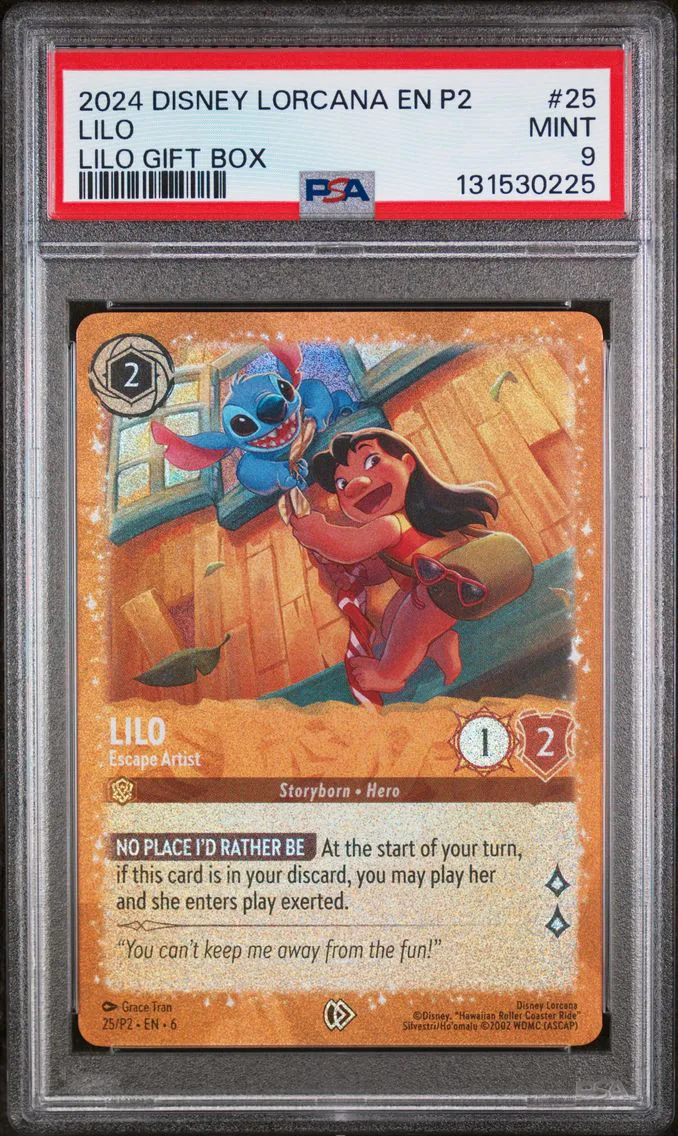 2024 #25 Lilo - Escape Artist PSA 9 Disney Lorcana EN P2-Promo