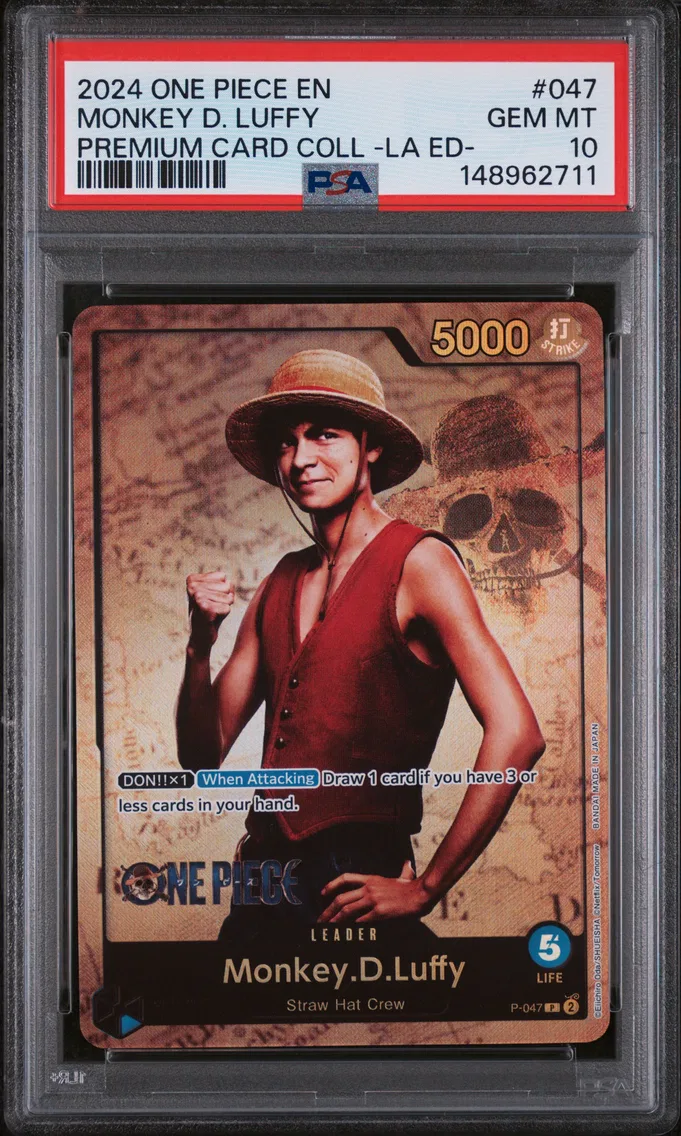 2024 #047 Monkey D. Luffy PSA 10 One Piece Premium Card Collection -Live Action Edition-