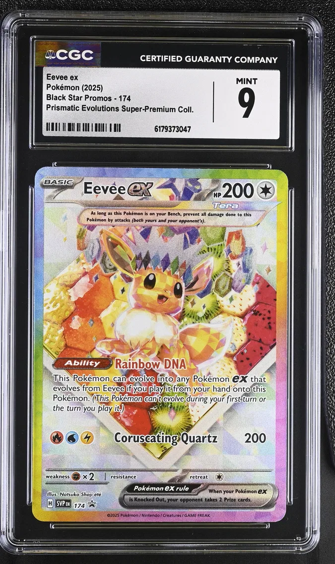 2025 #174 Eevee ex CGC 9 Black Star Promos - Scarlet & Violet SVP EN - English