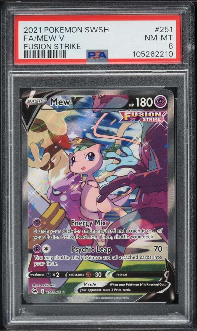 2021 #251 Full Art/Mew V PSA 8 S