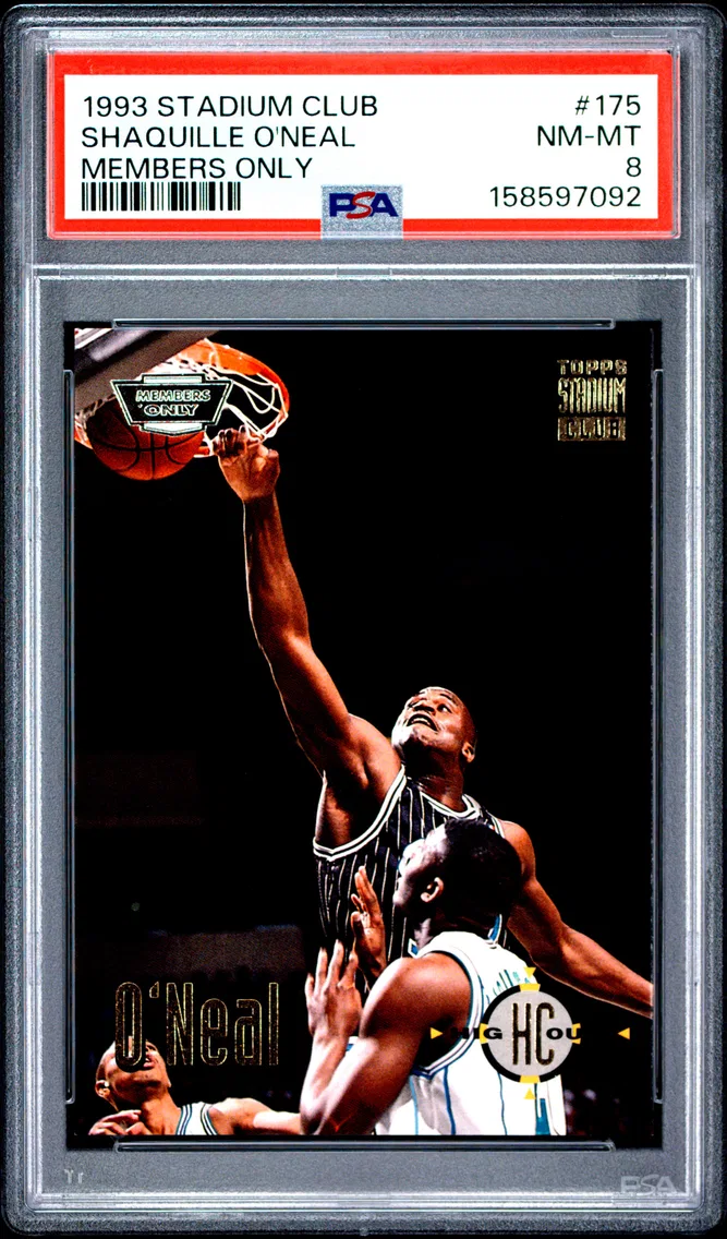 1993 #175 SHAQUILLE O'NEAL PSA 8 Stadium Club
