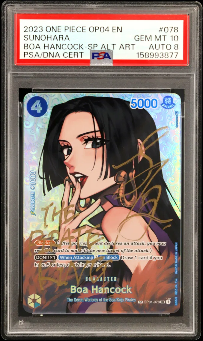 #NA 2023 ONE PIECE OP04 EN BOA HANCOCK-SP ALT ART-SUNOHARA SIGNATURE PSA/DNA