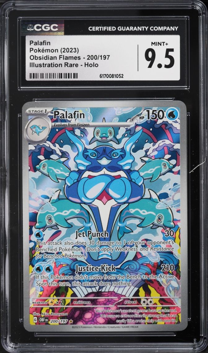 2023 Pokemon Scarlet & Violet Obsidian Flames IR Palafin #200 CGC 9.5 MINT+