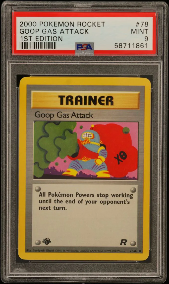 2000 #78 Goop Gas Attack 1st Edition PSA 9 Rocket
