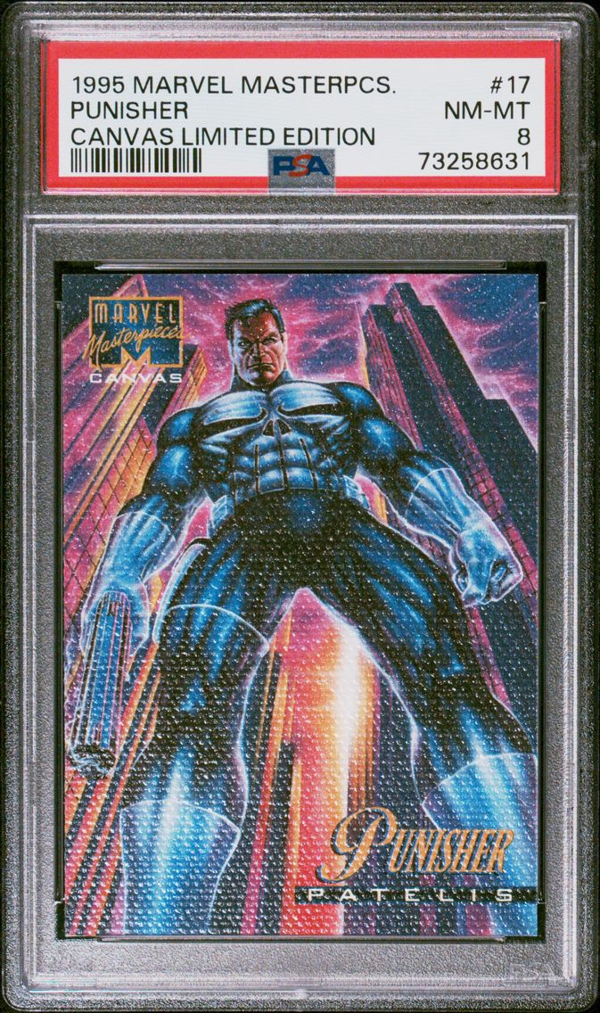 1995 #17 Punisher PSA 8 Marvel Masterpieces Canvas Limited Edition