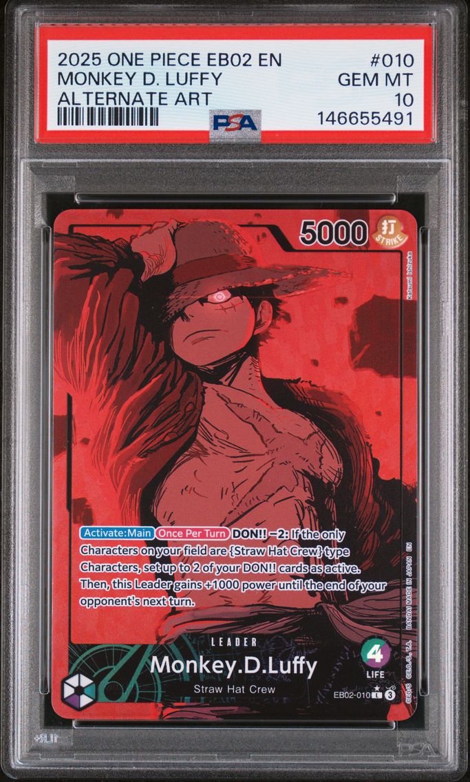 2025 #010 Monkey D. Luffy PSA 10