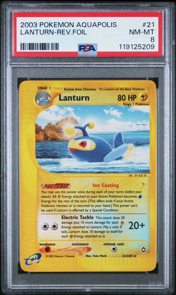 2003 #21 Lanturn-Reverse Foil PSA 8 Aquapolis