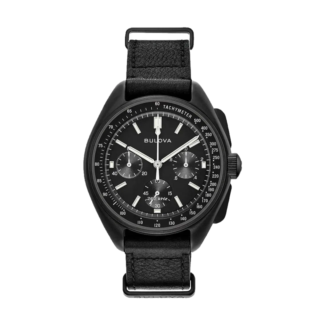 Bulova Lunar Pilot Black PVD Special Edition 45mm - Black on One-Piece Strap