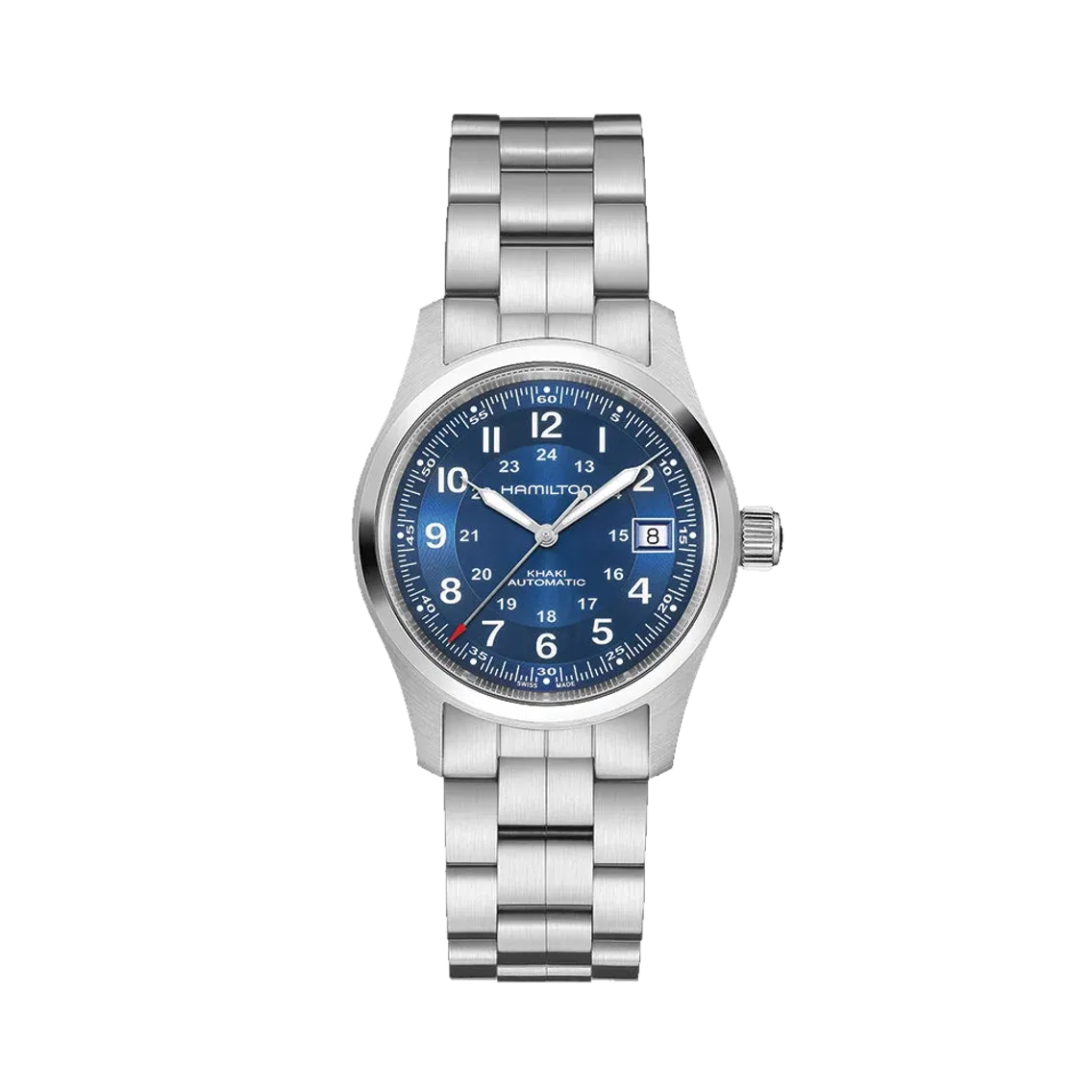 Hamilton Khaki Field Auto Date 38mm - Blue on Bracelet