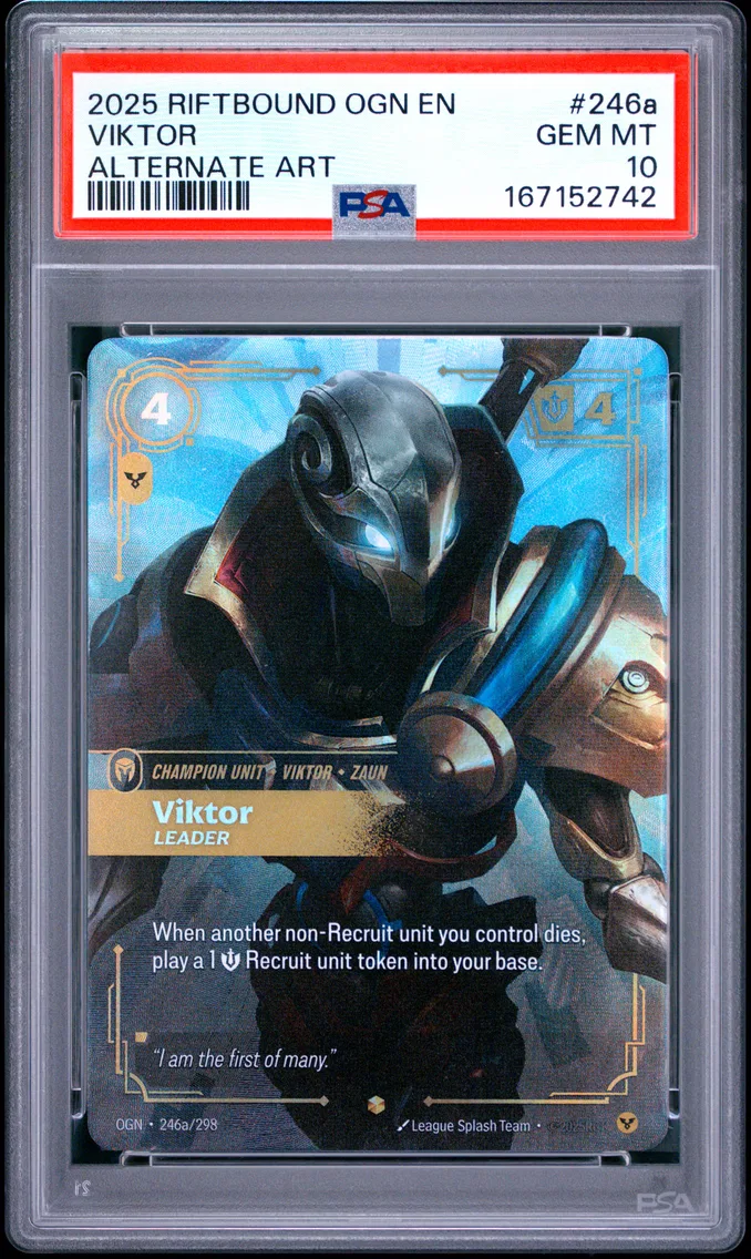 2025 #246a Viktor - Leader PSA 10 Riftbound: League of Legends Ogn-Origins