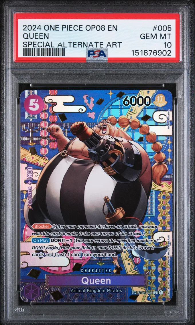 2024 #005 Queen PSA 10 One Piece OP08-Two Legends