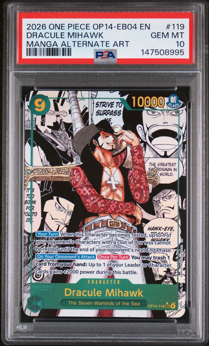 2026 #119 Dracule Mihawk PSA 10 