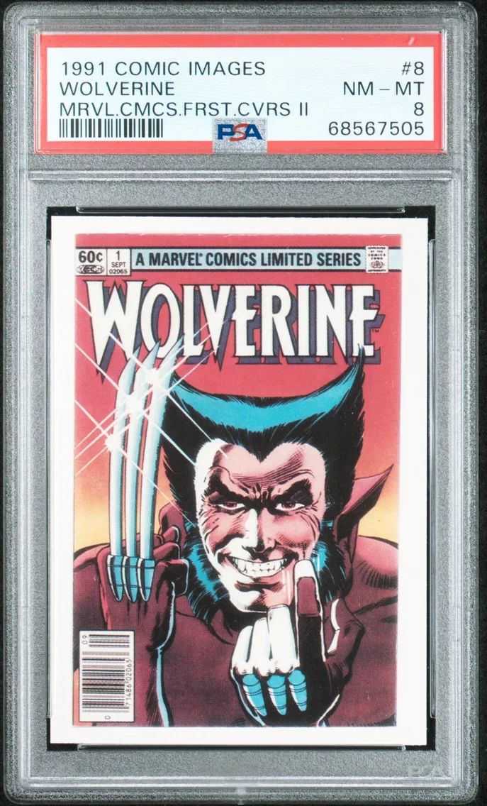 1991 #8 Wolverine PSA 8 Marvel Comics 1st Cover Trading Cards II
