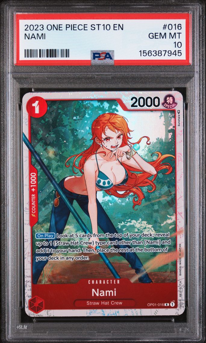 2023 #016 Nami PSA 10 One Piece Ultra Deck ST10-the Three Captains