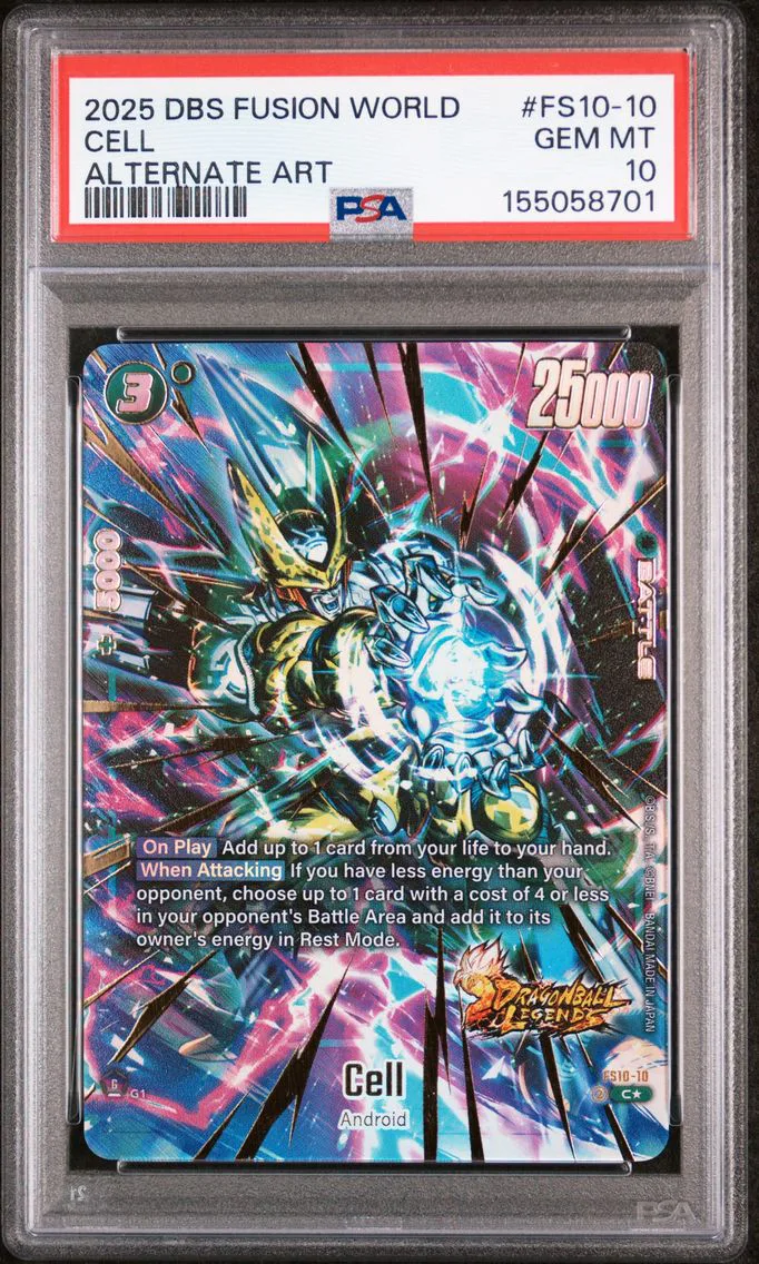 2025 #FS10-10 Cell PSA 10 Dragon Ball Super Card Game Fusion World Starter Deck EX Giblet