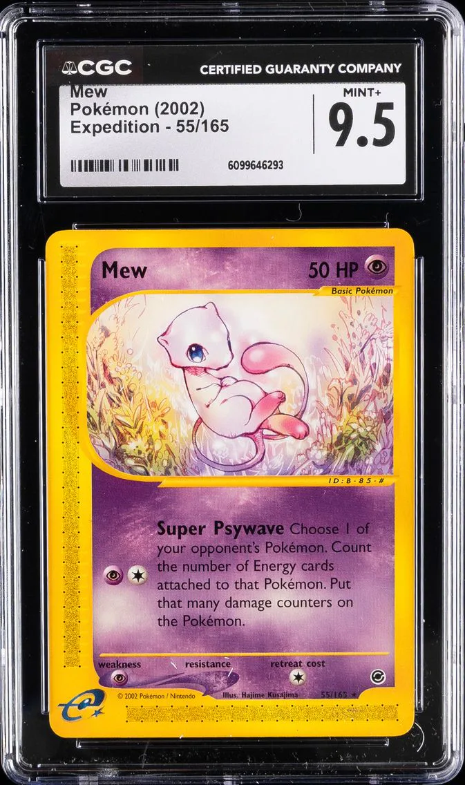 2002 #55 Mew CGC 9.5 Expedition Pokemon
