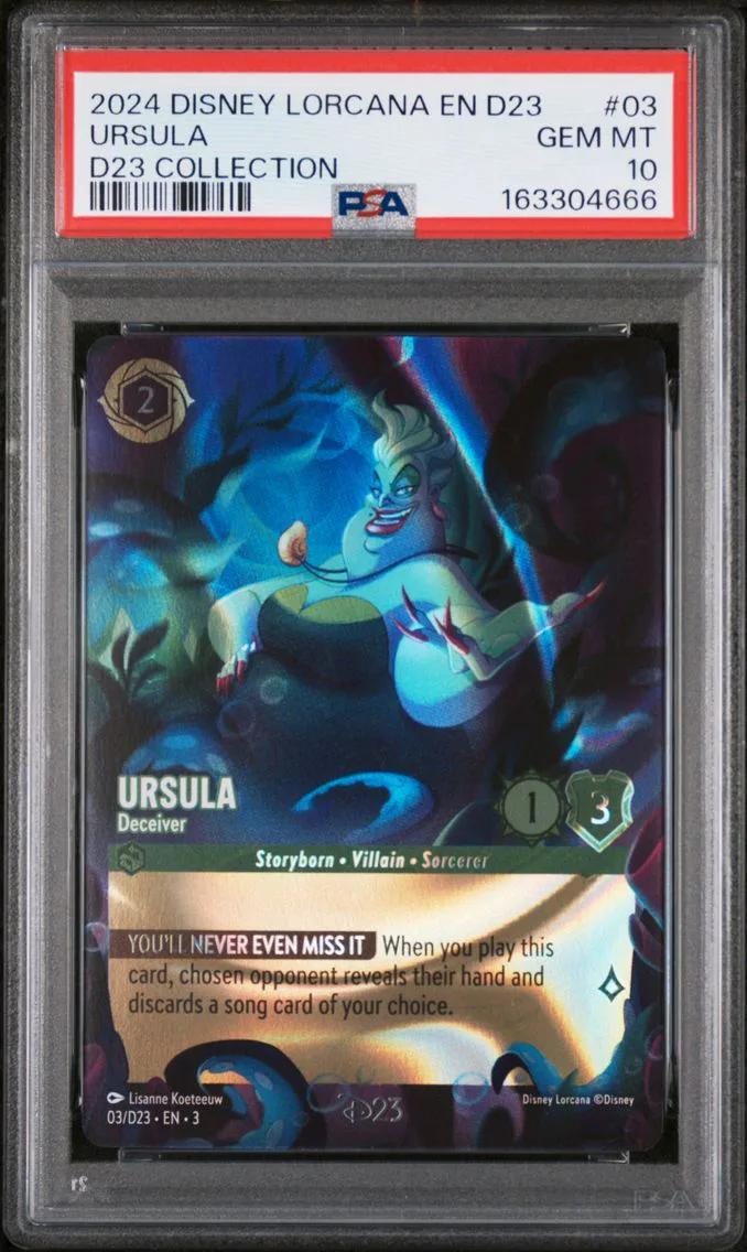 2024 #03 URSULA PSA 10 Disney Lorcana EN D23-D23 Expo Promo