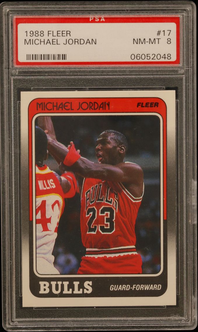 1988 #17 Michael Jordan PSA 8 Fleer