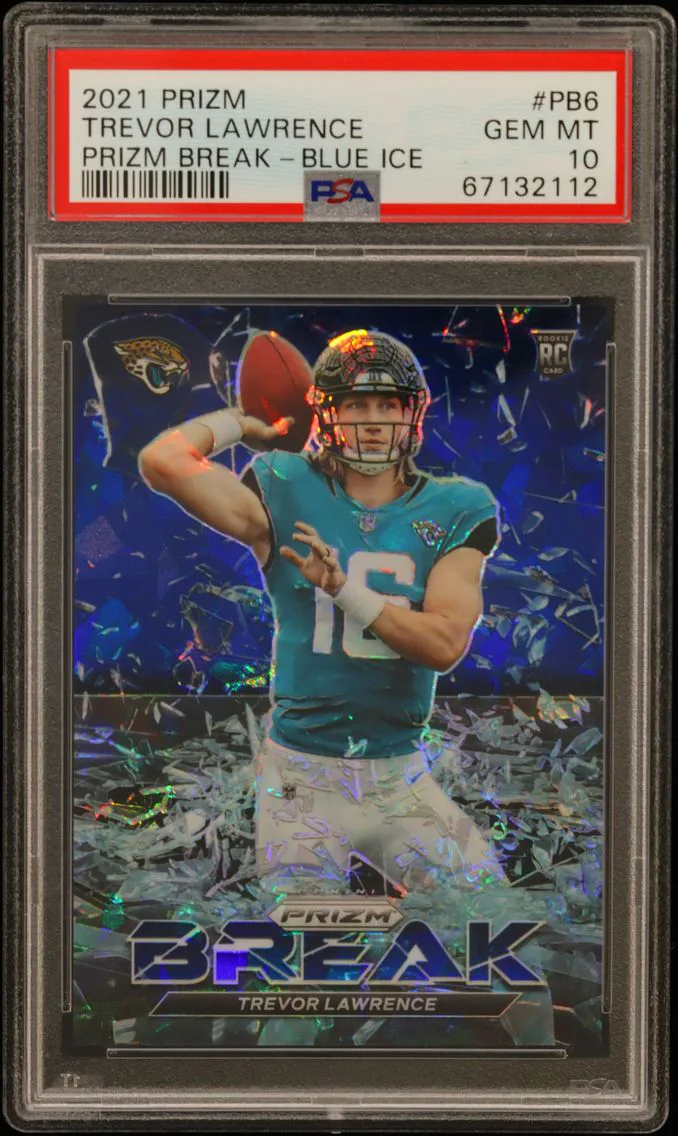 2021 #PB6 Trevor Lawrence PSA 10 Panini Prizm Prizm Break