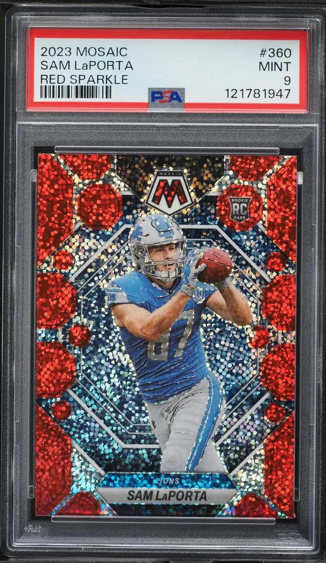 2023 #360 Sam Laporta PSA 9 Panini Mosaic