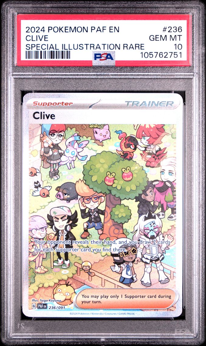 2024 #236 Clive PSA 10 Paf EN-Paldean Fates