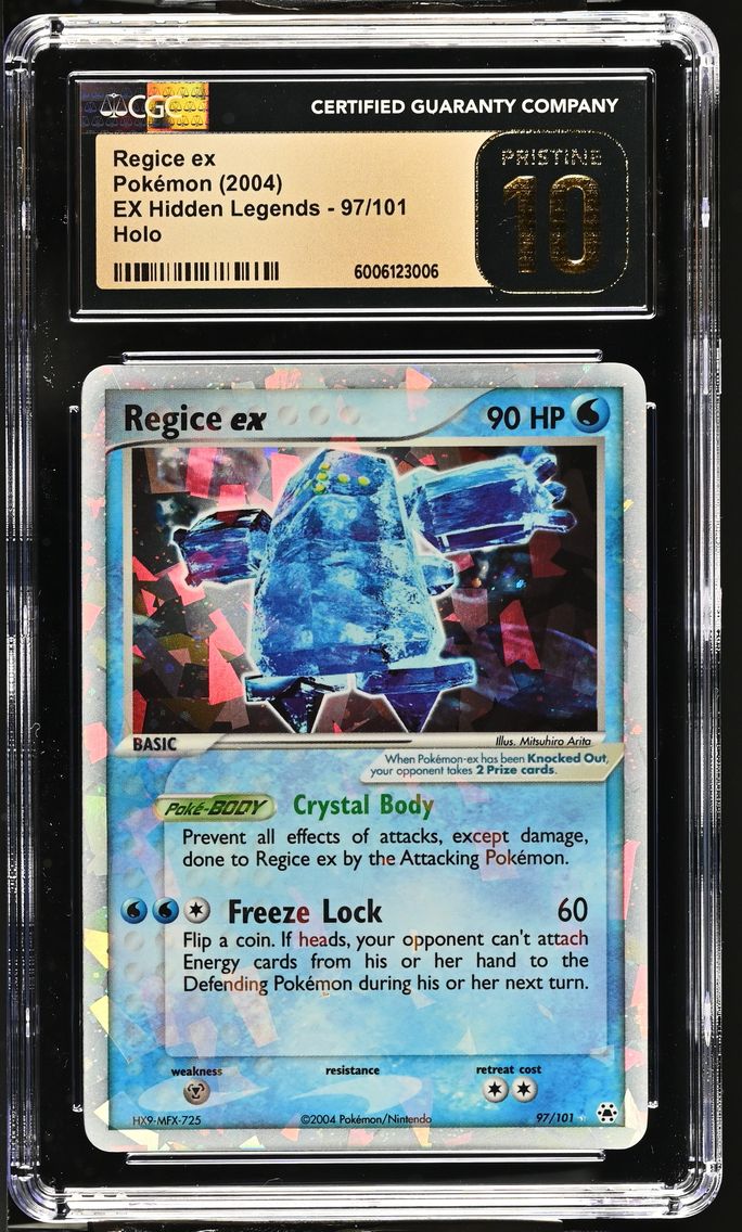 2004 #97 Regice ex CGC 10 Pristi