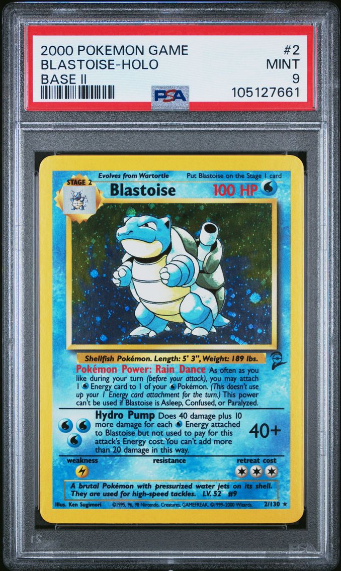 2000 #2 BLASTOISE-HOLO PSA 9 POK