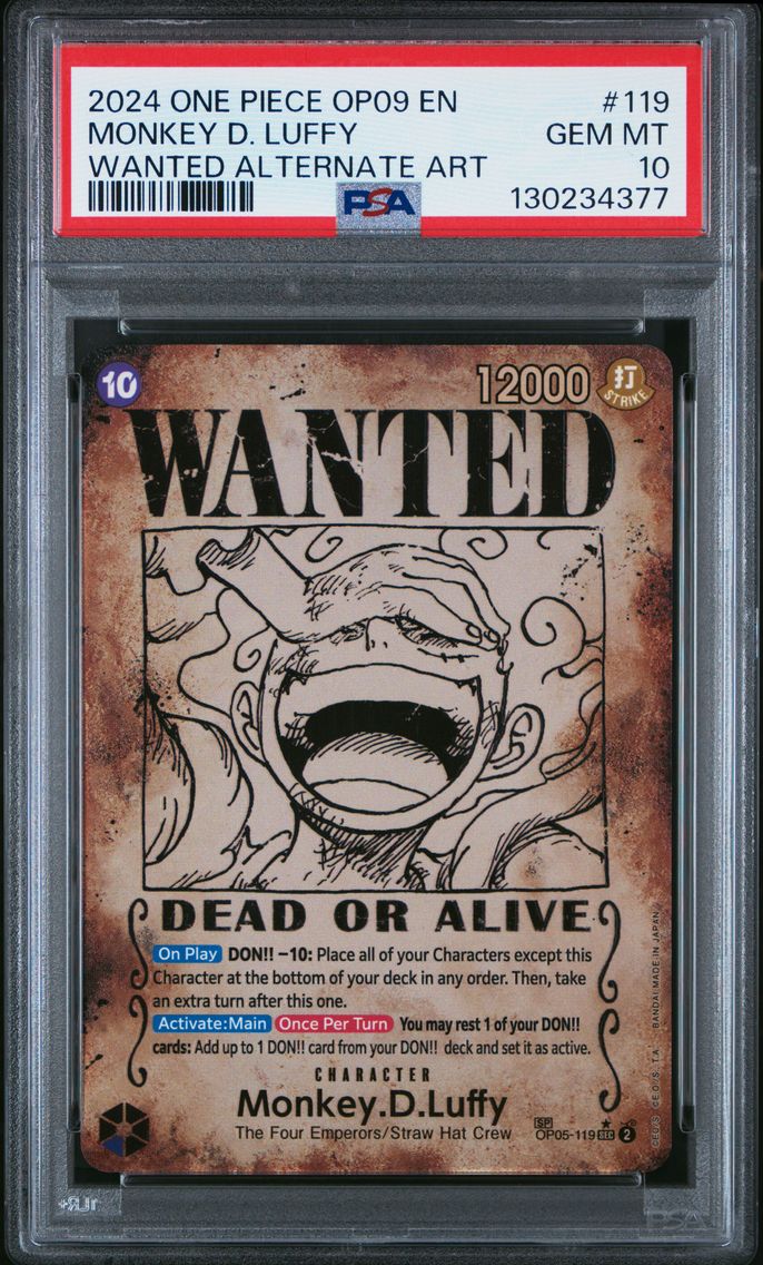 2024 #119 Monkey D. Luffy PSA 10