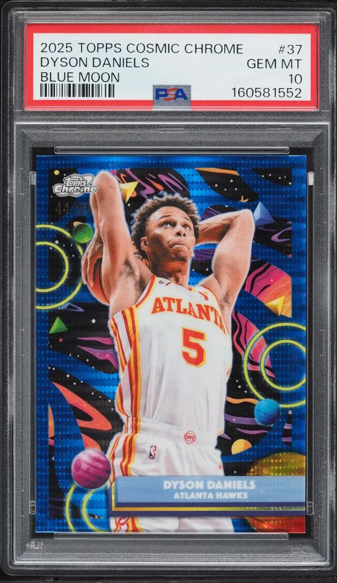 2025 Topps Chrome Cosmic Blue Moon Dyson Daniels /99 #37 PSA 10 GEM MINT