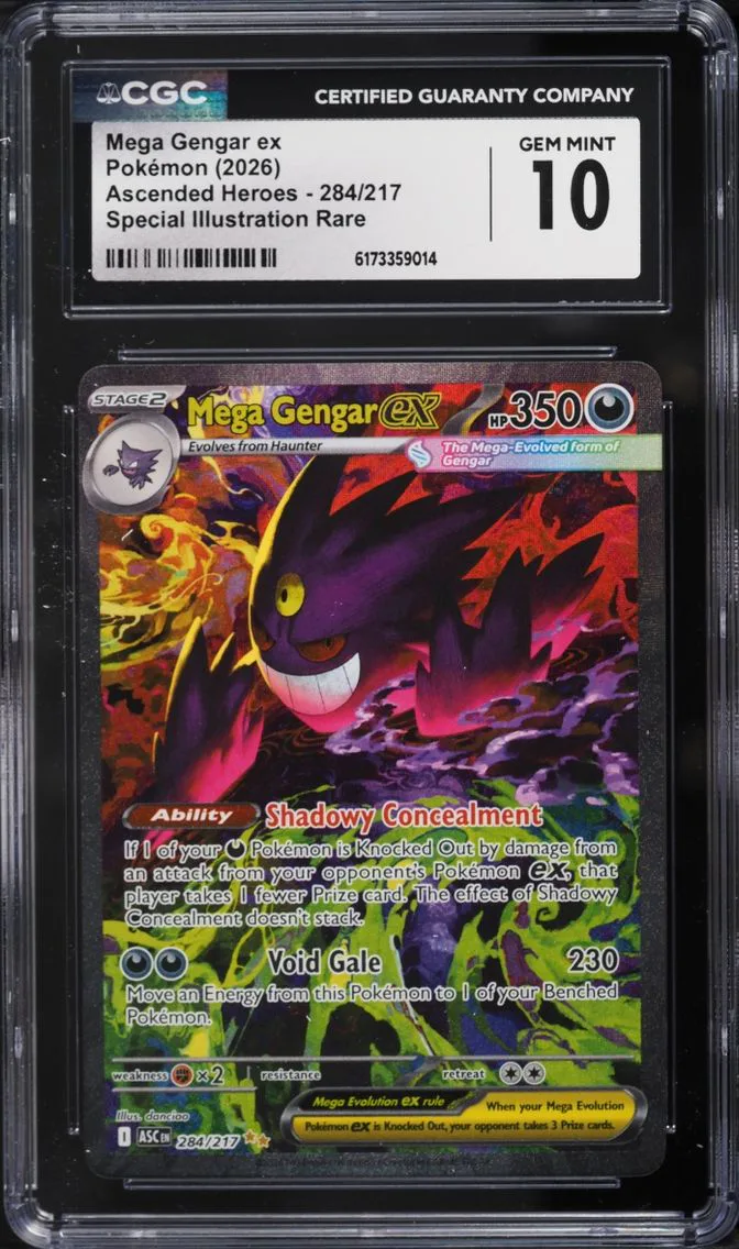 2026 Pokemon Mega Evolution Ascended Heroes SIR Mega Gengar EX #284 CGC 10 GEM MINT