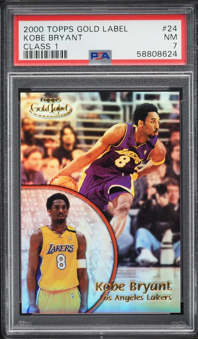 2000 #24 Kobe Bryant PSA 7 Topps Gold Label Class 1