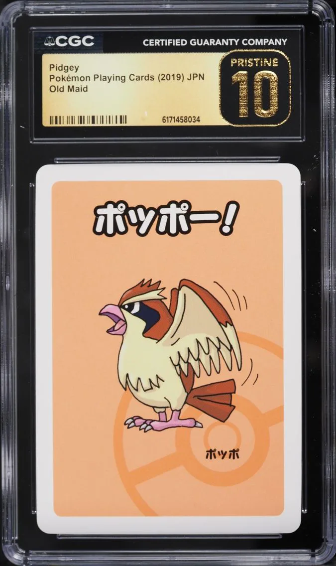 2019 Pokemon Japanese Playing Cards Old Maid Pidgey CGC 10 PRISTINE
