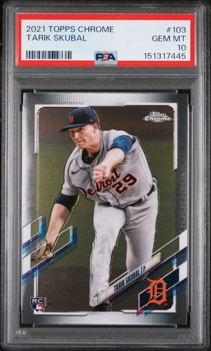 2021 #103 Tarik Skubal PSA 10 Topps Chrome