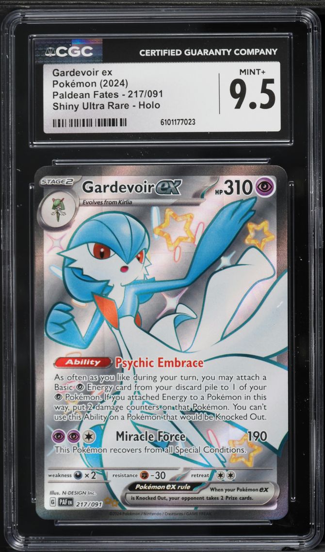 2024 #217 Gardevoir EX CGC 9.5 Paf EN-Paldean Fates Pokemon